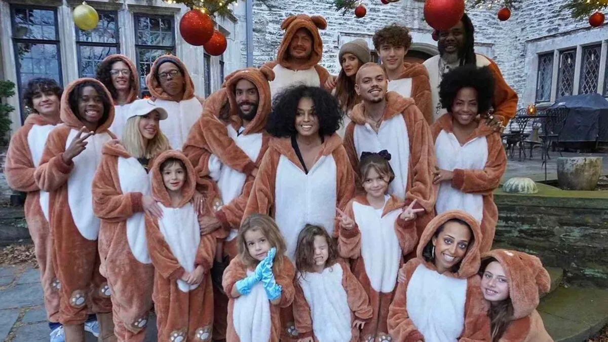 Evan Ross Epic Family Christmas: Bear Costume Extravaganza!